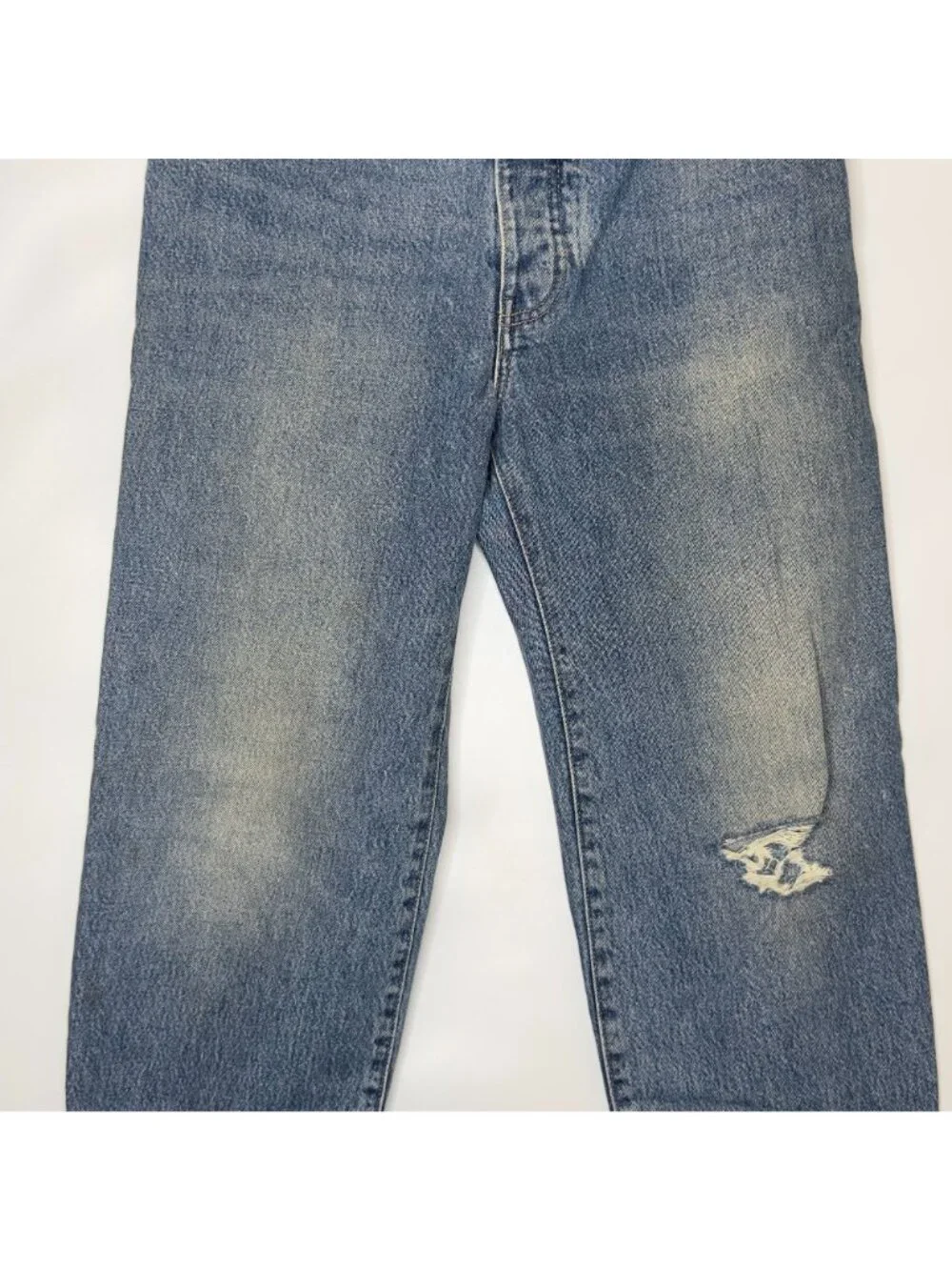 Levi's Made & Crafted Jane Crop Jeans Womens 27 High Rise Button Fly Distressed